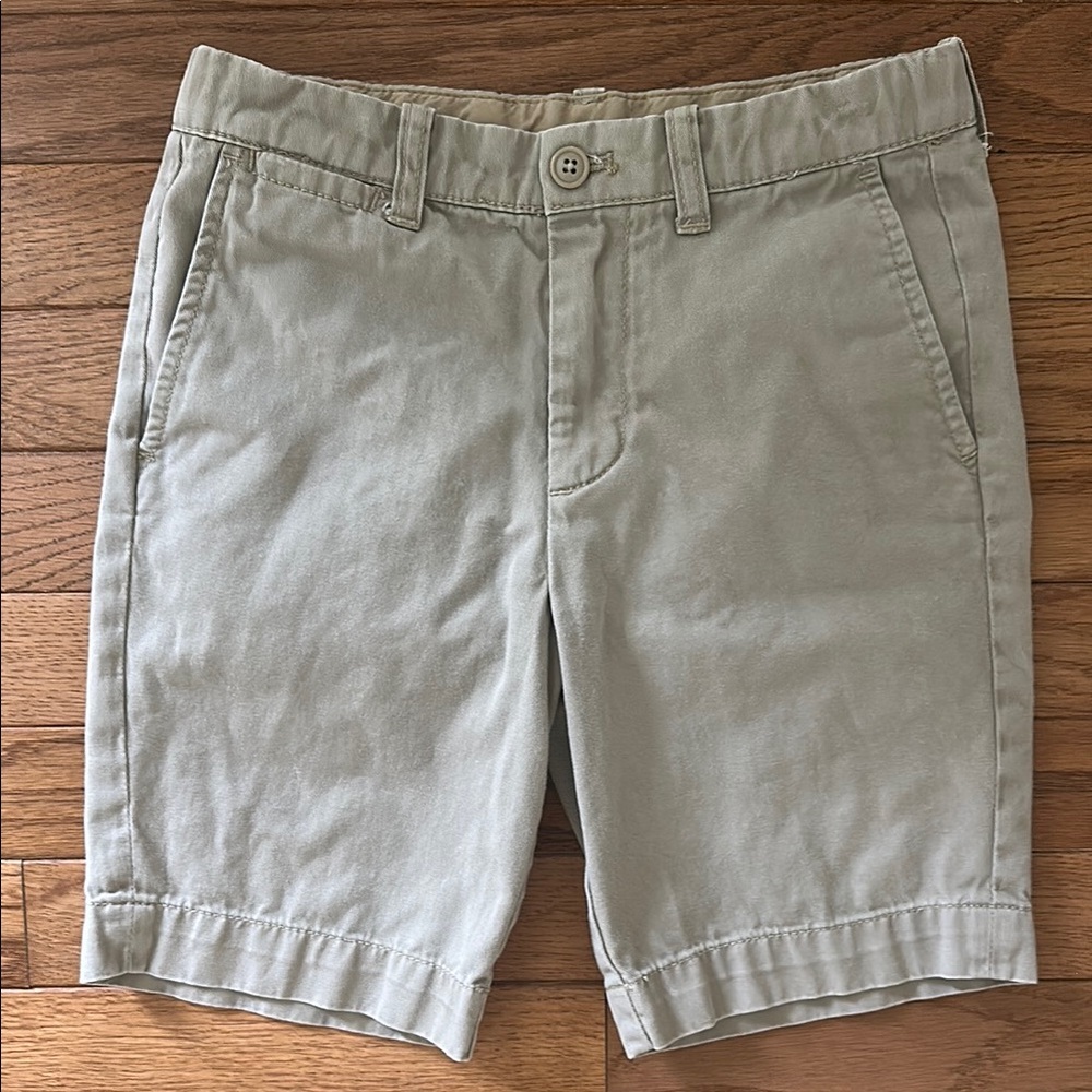 🩳 CREWCUTS Boys Shorts size 8 tan khakis J CREW preppy khaki shorts